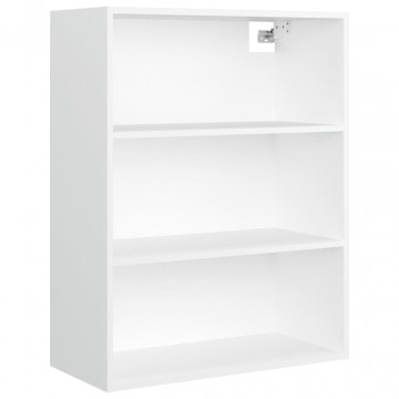 Dulap de perete suspendat, alb, 69,5x32,5x90 cm - Img 2