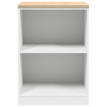 Dulap depozitare garaj alb 60x51x85 cm lemn masiv de pin - Img 8