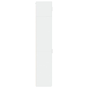 Dulap depozitare slim alb 45x42,5x225 cm lemn prelucrat - Img 6