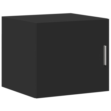 Dulap depozitare slim negru 45x42,5x225 cm lemn prelucrat - Img 8