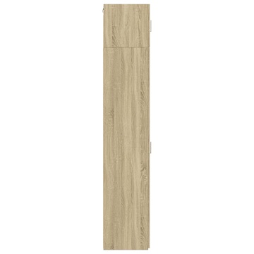 Dulap depozitare slim stejar sonoma 30x42,5x225cm lemn compozit - Img 6