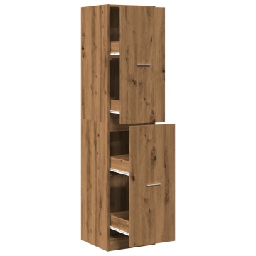 Dulap farmacie, stejar artizanal, 40x41x174,5cm, lemn prelucrat - Img 2