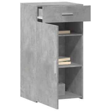 Dulap, gri beton, 50x42,5x93 cm, lemn prelucrat - Img 3