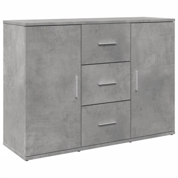 Dulap, gri beton, 90,5x29,5x65 cm, lemn prelucrat - Img 2