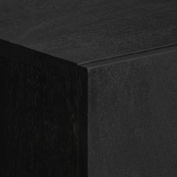 Dulap înalt, negru, 60x33x100 cm, lemn prelucrat - Img 5
