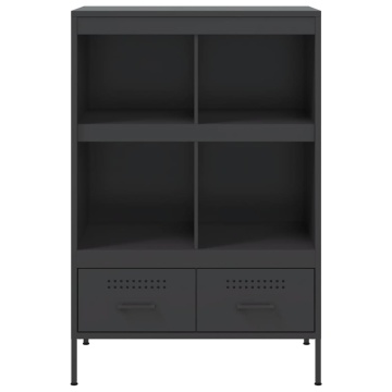 Dulap înalt, negru, 68x39x101,5 cm, oțel laminat la rece - Img 5