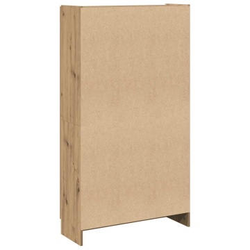 Dulap înalt, stejar artizanal, 82,5x30,5x150 cm, lemn prelucrat - Img 5