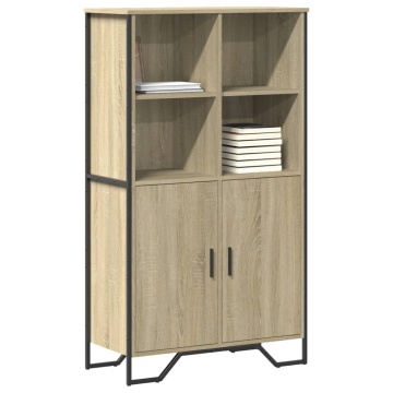 Dulap înalt, stejar sonoma, 79,5x35,5x137,5 cm, lemn prelucrat - Img 1