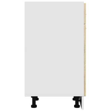 Dulap inferior cu sertar “Lyon”, stejar Sonoma, 40x46x81,5 cm - Img 6