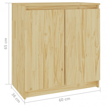 Dulap lateral, 60x36x65 cm, lemn masiv de pin - Img 7