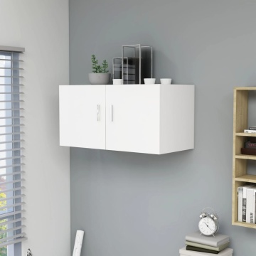 Dulap montat pe perete, alb, 80x39x40 cm, lemn prelucrat - Img 1