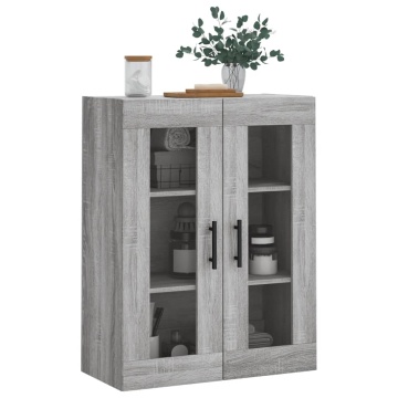 Dulap montat pe perete, gri sonoma, 69,5x34x90 cm - Img 4