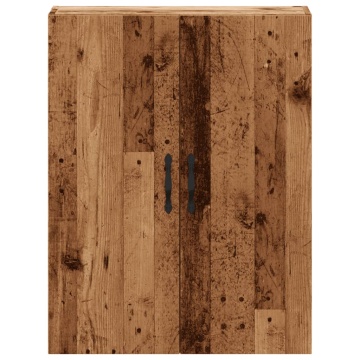 Dulap montat pe perete lemn vechi 69,5x34x90 cm lemn prelucrat - Img 4