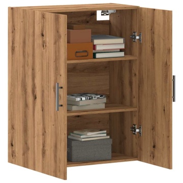 Dulap montat pe perete, stejar artizanal, 69,5x34x90 cm - Img 3