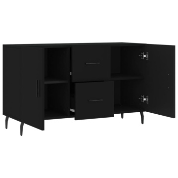 Dulap, negru, 100x36x60 cm, lemn compozit - Img 8