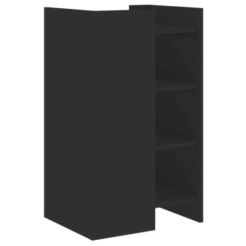 Dulap, negru, 45x35x75 cm, lemn prelucrat - Img 5