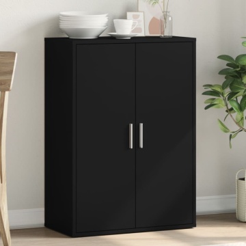 Dulap, negru, 60x31x84 cm, lemn prelucrat - Img 1