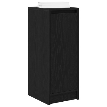 Dulap Pantofi Stejar Negru 29,5x34x76 cm Lemn prelucrat - Img 4