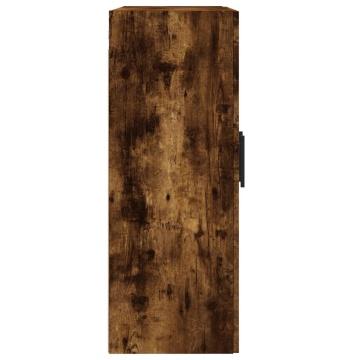 Dulap pe perete, stejar afumat, 69,5x34x90 cm, lemn prelucrat - Img 7