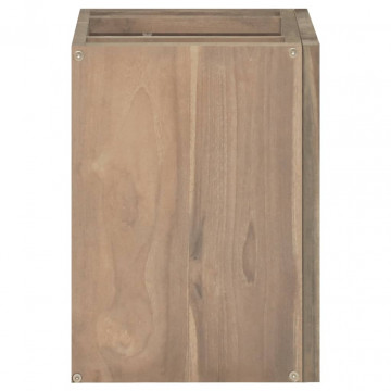 Dulap pentru baie de perete, 45x30x40 cm, lemn masiv de tec - Img 3