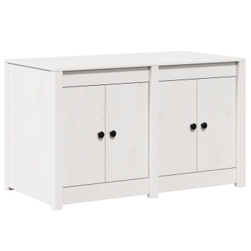 Dulap pentru bucătărie de exterior Alb 106x55x64 cm Lemn de pin solid - Img 2