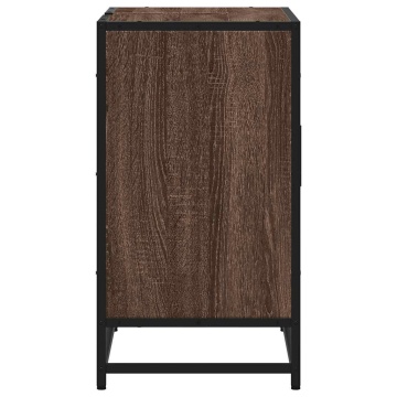 Dulap pentru chiuvetă de baie stejar maro 65x33x60 cm lemn - Img 6