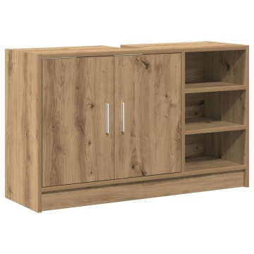 Dulap pentru chiuvetă din stejar artizanal 90x29x55 cm lemn prelucrat - Img 2