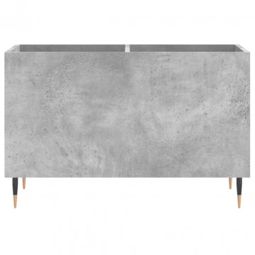 Dulap pentru discuri, gri beton, 74,5x38x48 cm, lemn prelucrat - Img 4