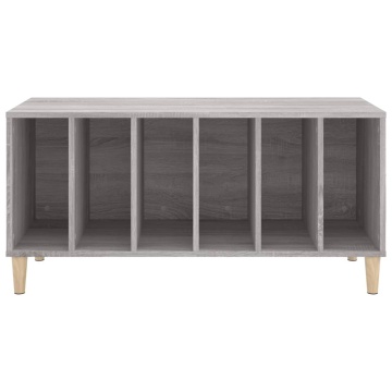 Dulap pentru discuri gri sonoma, 100x38x48 cm, lemn prelucrat - Img 8