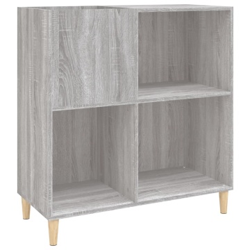 Dulap pentru discuri gri sonoma 84,5x38x89 cm lemn compozit - Img 2