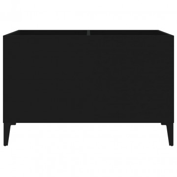 Dulap pentru discuri, negru, 74,5x38x48 cm, lemn prelucrat - Img 8