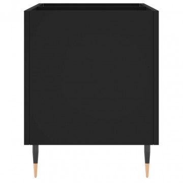 Dulap pentru discuri, negru, 74,5x38x48 cm, lemn prelucrat - Img 8