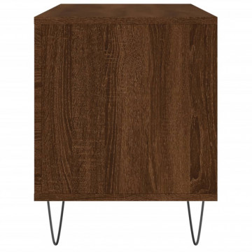 Dulap pentru discuri stejar maro, 100x38x48 cm, lemn prelucrat - Img 8