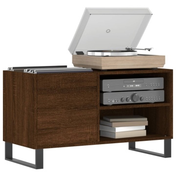 Dulap pentru discuri stejar maro, 85x38x48 cm, lemn prelucrat - Img 3