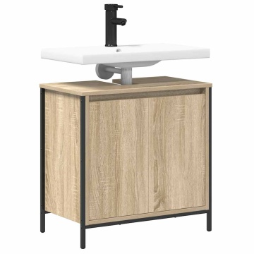 Dulap pentru lavoar baie Stejar Sonoma 60x34,5x60 cm - Img 4