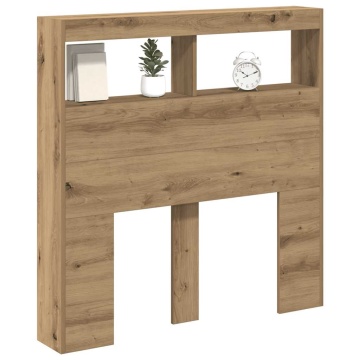 Dulap pentru tăblie cu LED Stejar Artisan 100x17x102 cm - Img 8