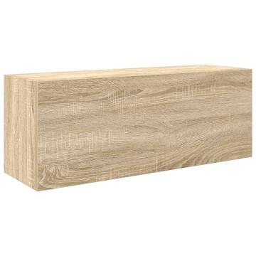 Dulap perete baie, stejar sonoma, 80x25x30 cm, lemn prelucrat - Img 2