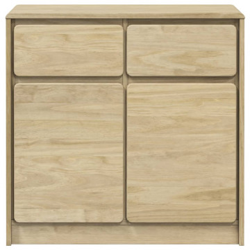 Dulap "SAUDA", stejar, 80x43x75,5 cm, lemn masiv de pin - Img 4