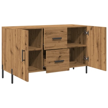 Dulap, stejar artizanal, 100x36x60 cm, lemn prelucrat - Img 6