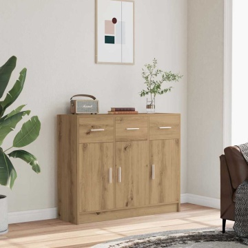 Dulap, stejar artizanal, 91x28x75 cm, lemn prelucrat - Img 3