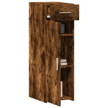 Dulap, stejar fumuriu, 30x42,5x93 cm, lemn prelucrat - Img 3