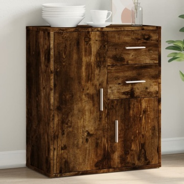 Dulap, stejar fumuriu, 60x31x70 cm, lemn prelucrat - Img 1