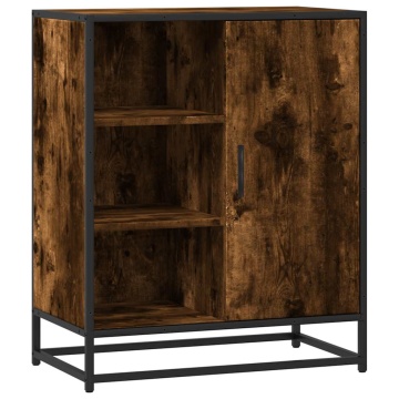 Dulap, stejar fumuriu, 62x35x76 cm, lemn prelucrat - Img 2