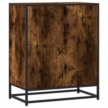 Dulap, stejar fumuriu, 62x35x76 cm, lemn prelucrat - Img 5