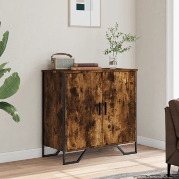 Dulap, stejar fumuriu, 78x35,5x74,5 cm, lemn prelucrat - Img 3