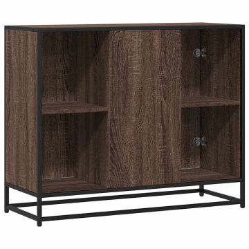 Dulap, stejar maro, 92x35x76 cm, lemn prelucrat - Img 5