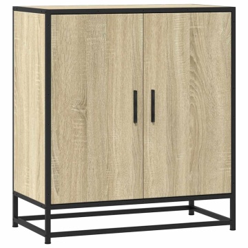 Dulap, stejar sonoma, 68x35x76 cm, lemn prelucrat și metal - Img 2