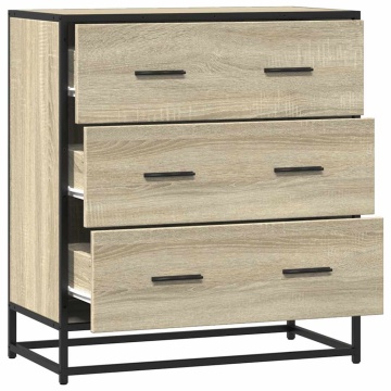 Dulap, stejar sonoma, 68x35x76 cm, lemn prelucrat și metal - Img 6