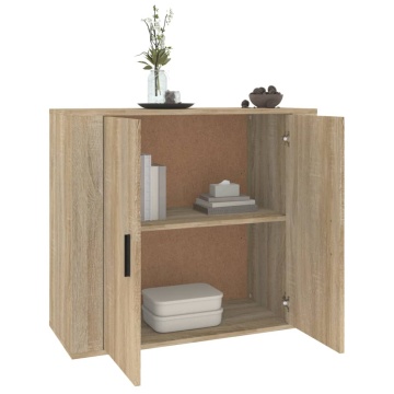 Dulap, stejar sonoma, 80x33x70 cm, lemn compozit - Img 5