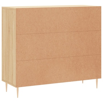 Dulap, stejar sonoma, 90x34x80 cm, lemn compozit - Img 7